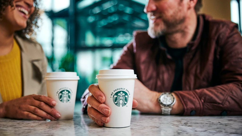 We proudly serve Starbucks